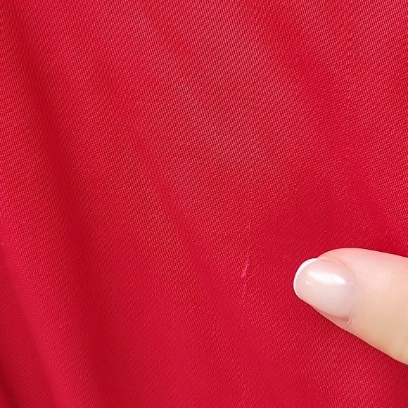 Zara Red Slip dress with bag details - Picture 11 of 11